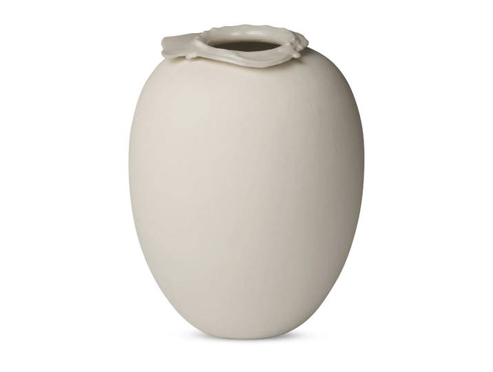 Northern Brim Vase 28cm Beige