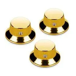 Schaller Strat(TM) Knob gold (3) (Knopf), Zubehör Instrumente, Gold