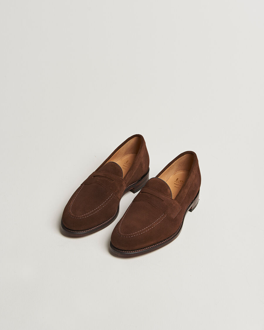 Loake Shoemakers Imperial Suede Loafers Brown men EU42 Brun
