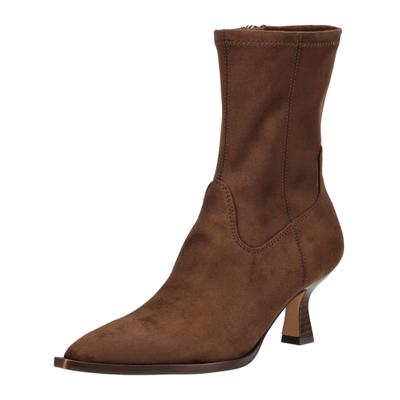 Stiefelette DOLCE VITA "Dolce Vita Stiefelette Lederimitat", Damen, Gr. 36, Lederimitat, braun (dunkelbraun), Schuhe Stiefelette