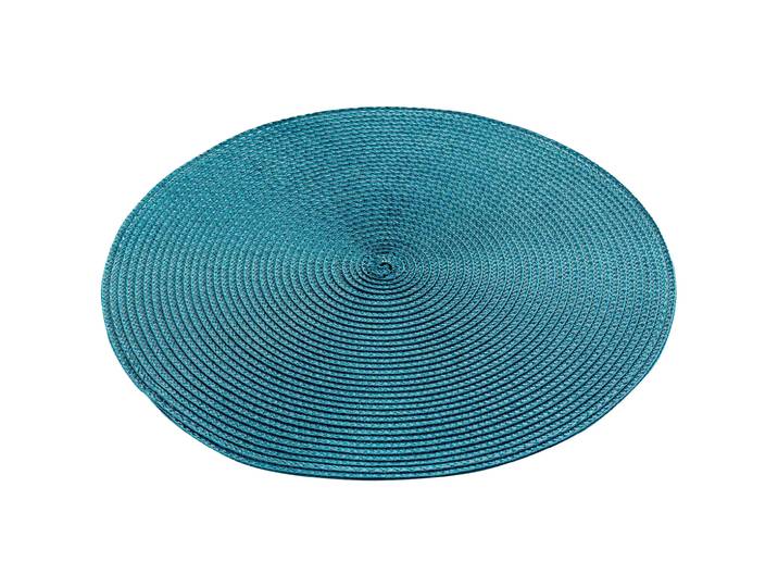 Tischset rund, Platzdeckchen aus Polypropylen, blau, 35 x 35 cm