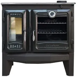 OutInFire Freistehender Holzofen mit Backofen – 216 3D
