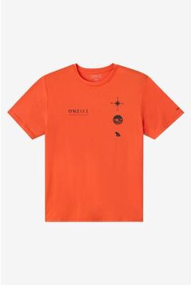 O'Neill s Trvlr Pass T-Shirt in Hi-Vis Flame, Size Medium, Elastane/Polyester
