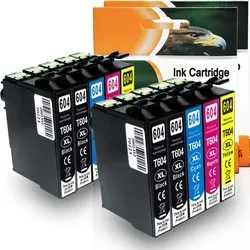 10er Set D&C 604XL Tintenpatronen für Epson WorkForce WF-2930 Series Multipack