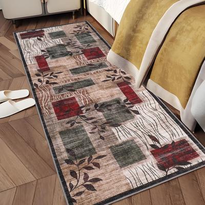 Garvee Modern Rustic Geometric Block Branch Area Rug