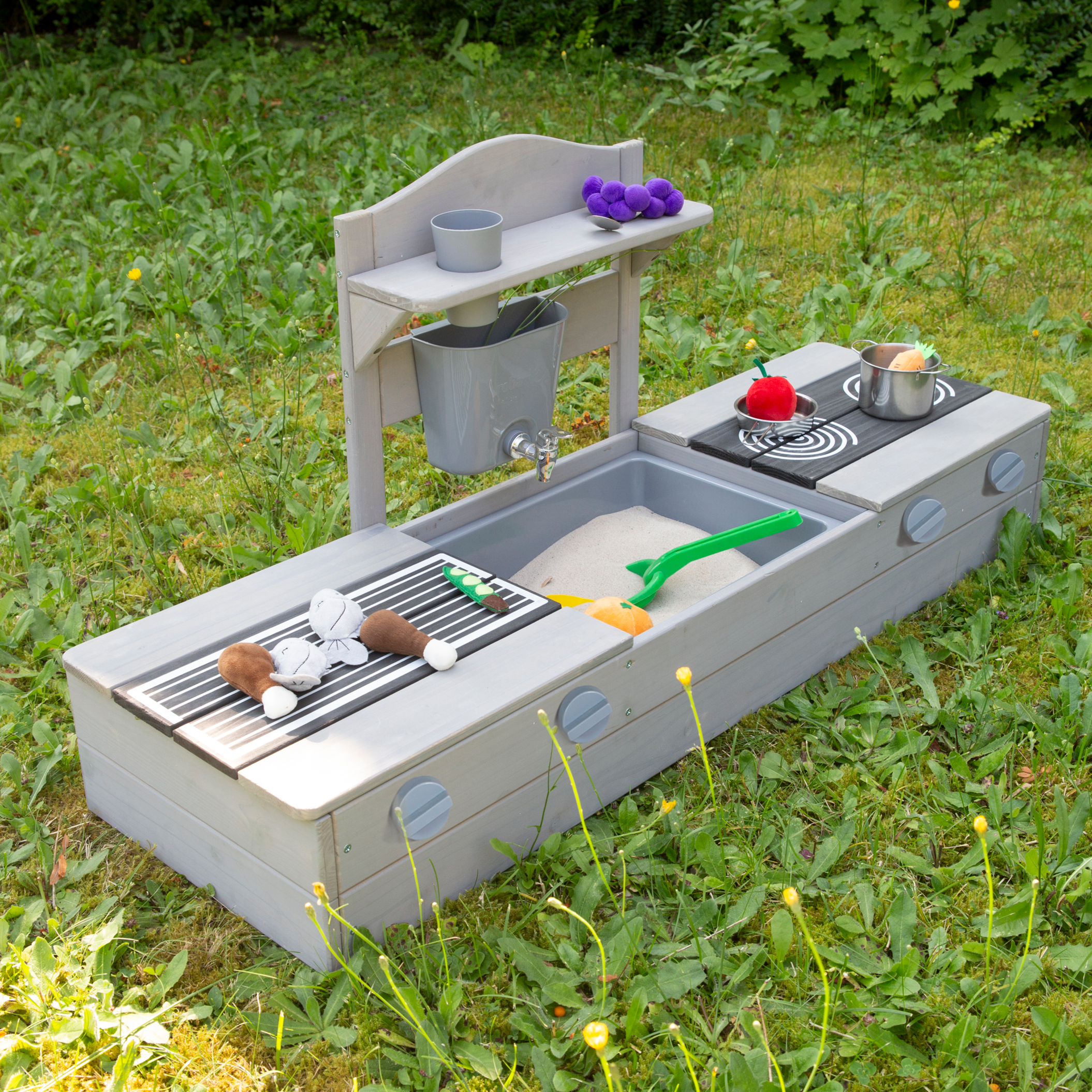 ROBA Balkonsandkasten mit Matschküche, 2in1