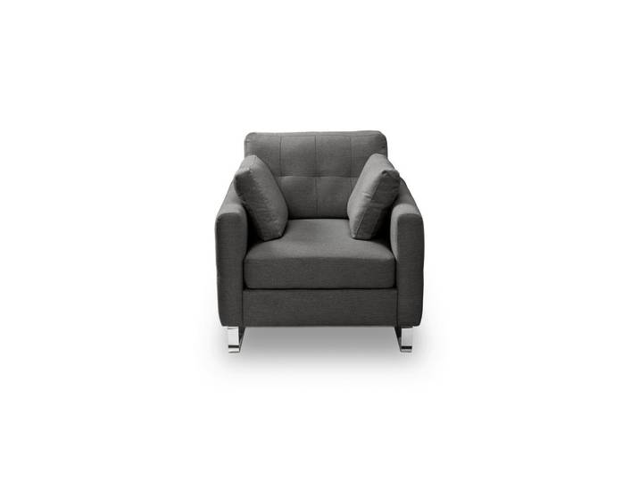 Mid.you Sessel Hera, Grau, Metall, 93x92x94 cm, Wohnzimmer, Sessel, Polstersessel
