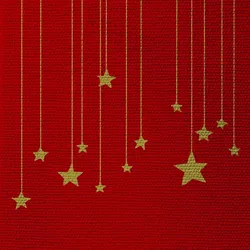 Servietten STARS ON CANVAS (LB 33x33 cm) - LB 33x33 cm