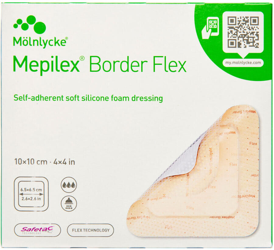Mepilex Border Flex 10 x 10 cm Medicinsk udstyr 5 stk
