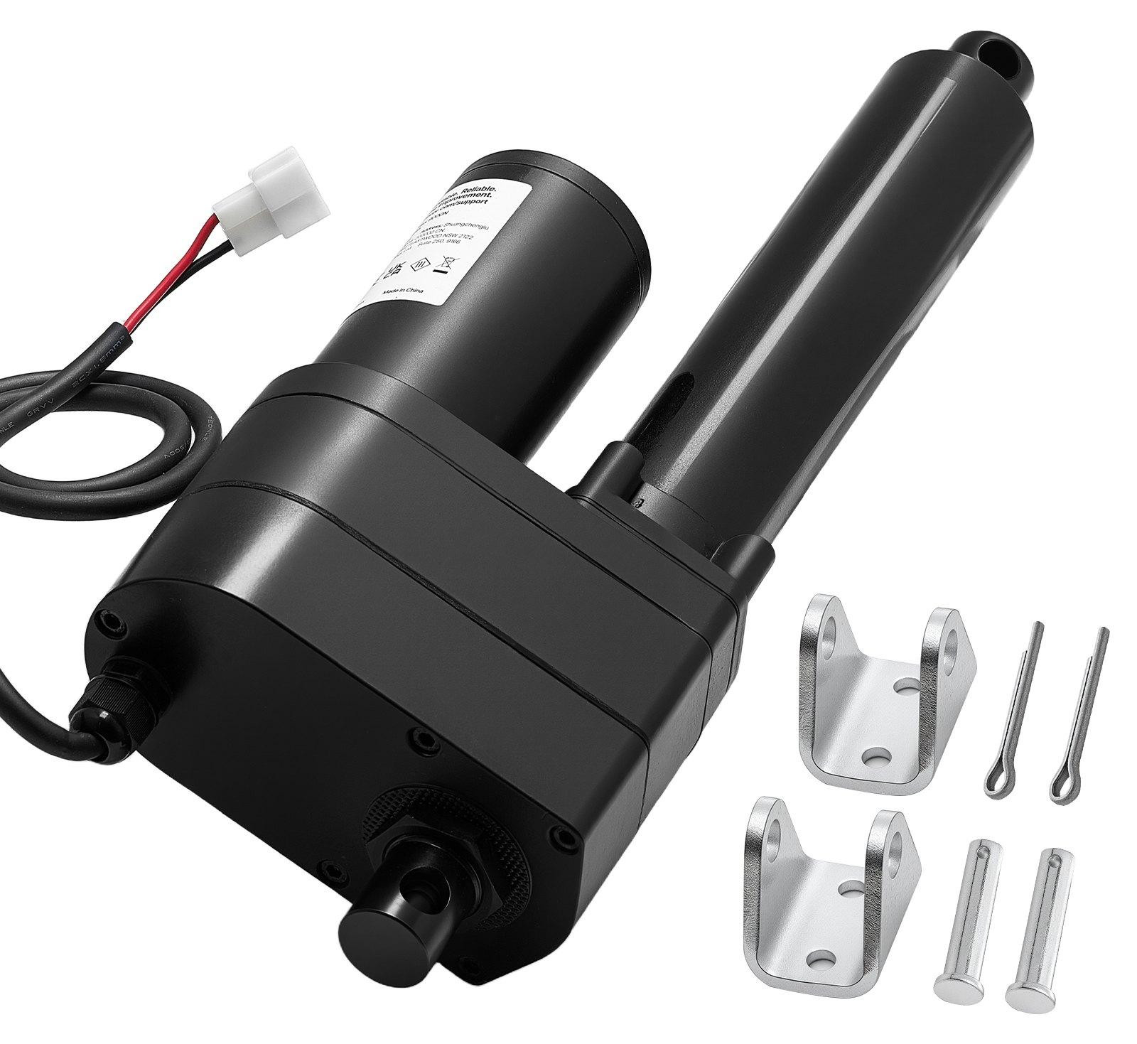 VEVOR Lineaire Actuator 12V, 150 mm Spindel, 9000 N, IP65 Waterdicht, met Montagebeugels