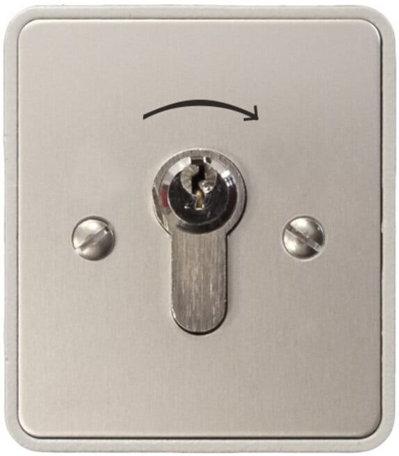 Kaiser Nienhaus Interrupteur à clé AP bouton unilatéral 322600 (322600)
