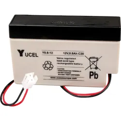 YUASA-12V 0,8P - Blei-Vlies-Akku, 12 V, 0,8 Ah