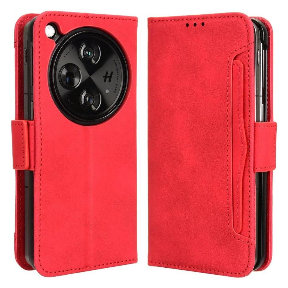 Cover-Discount OnePlus Open - Etui mit vielen Kartenfächer rot (OnePlus Open) (660173621E)