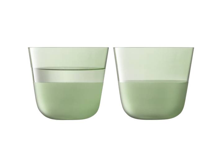 LSA International Becher Arc Contrast moosgrün Glas 0.26 l 2 Stk