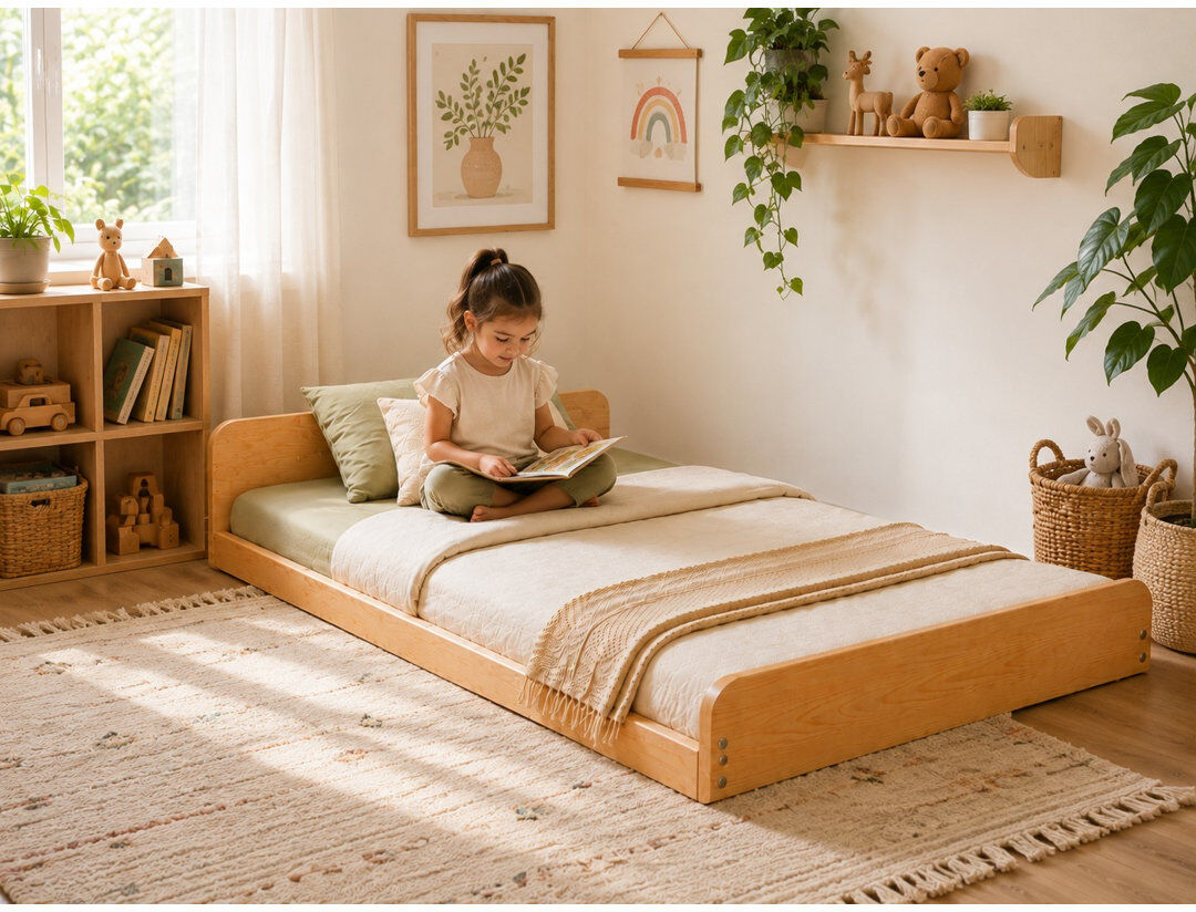 Happy Larry Floor Beds Standard Montessori/Floor Bed Beige 2ft 6 small single