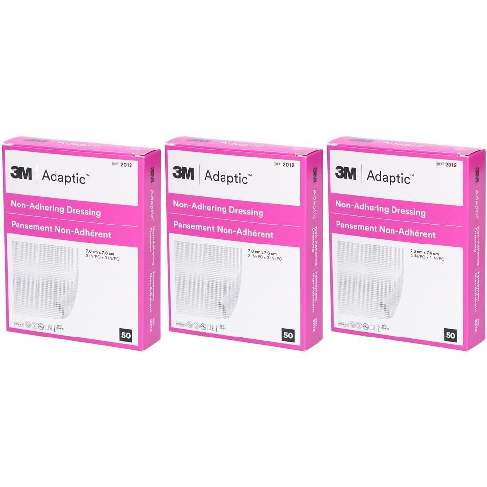 Adaptic 7,6x7,6 cm feuchte Wundauflage x3 3x50 St Verband