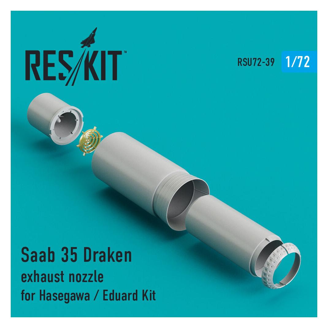 ResKit Saab 35 Draken exhaust nozzle for Hasegawa/Revell kits (RSU72-0039)