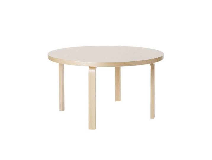 ARTEK table enfant AALTO TABLE 90A (Bouleau laqué naturel - bois massif)