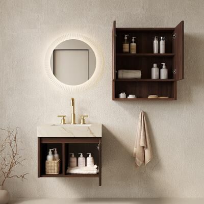 GREATPLANINC Floating Bathroom Vanity and Bathroom Cabinet Combo