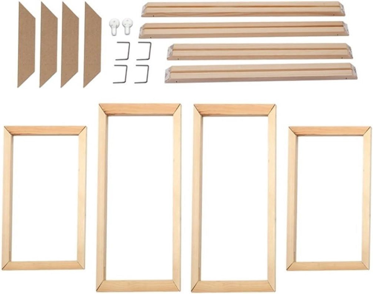 Houten Posterlijst voor Canvas Wanddecoratie - 45 x 100 cm