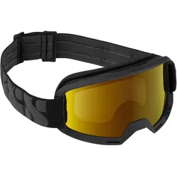 iXS, Unisex, Sportbrille, Hack Mirror (Schwarz, Mirror Gold), Schwarz