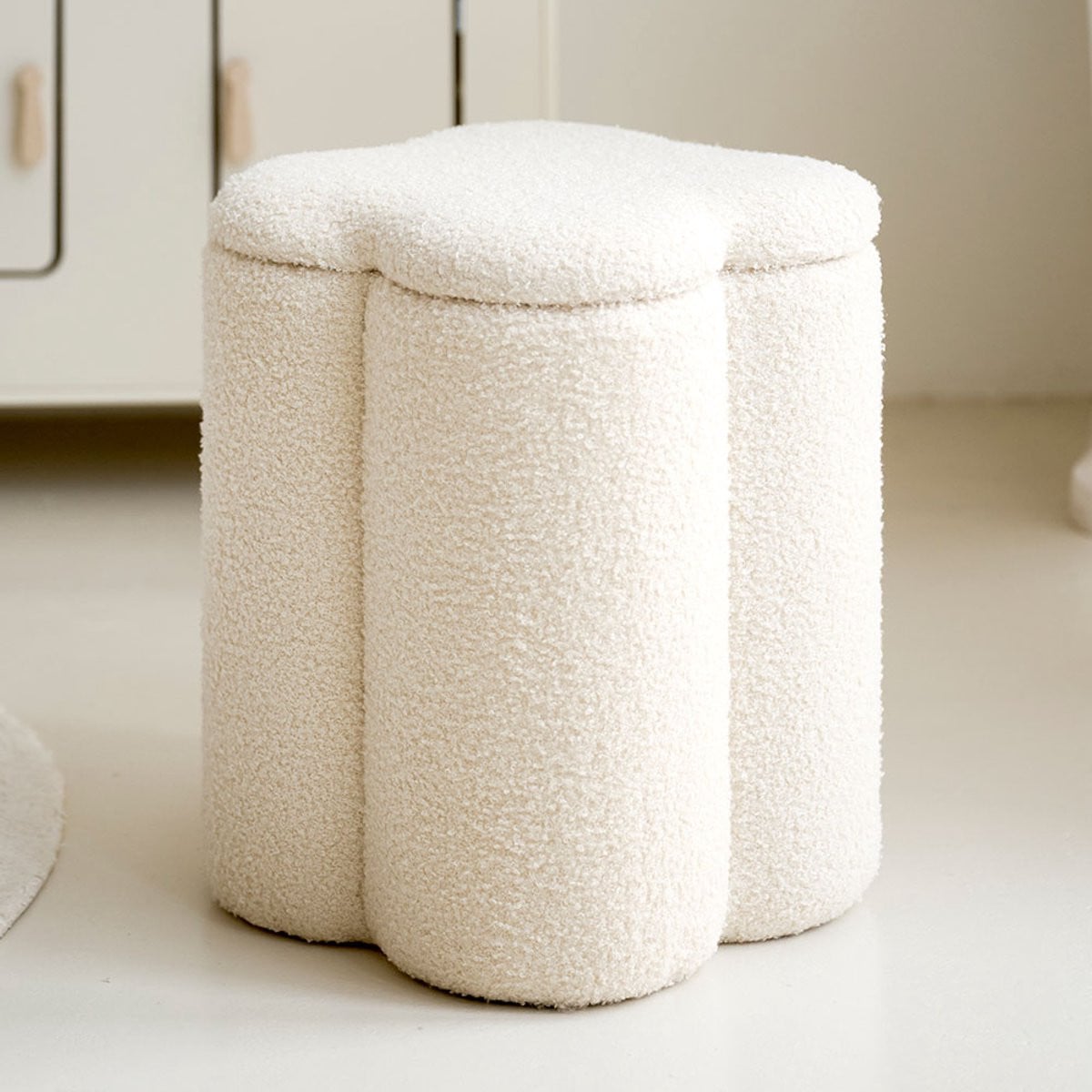 Petite Amélie Opbergpoef Fleur Beige