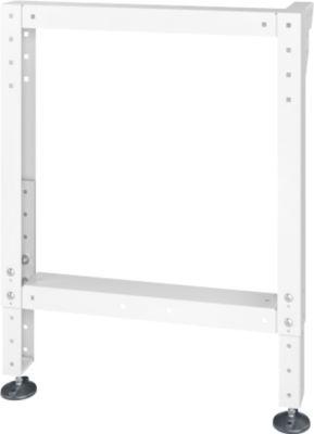 Bott cubio Werkbankfuß, höhenverstellbar, Stahlblech, B 80 x T 650 x H 1000 mm, lichtgrau RAL 7035