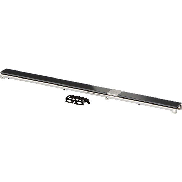 Viega Advantix Duschrinnen-Rost Visign ER14 737498 1200 mm, Glas (ESG) klar/schwarz, 4982.80