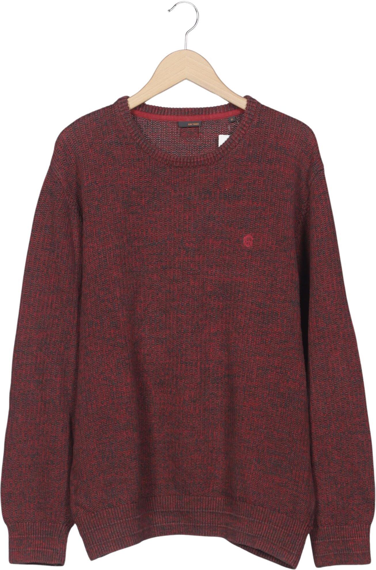 GIN Tonic Herren Pullover, Rot, Gr. XL, Baumwolle - Second Hand