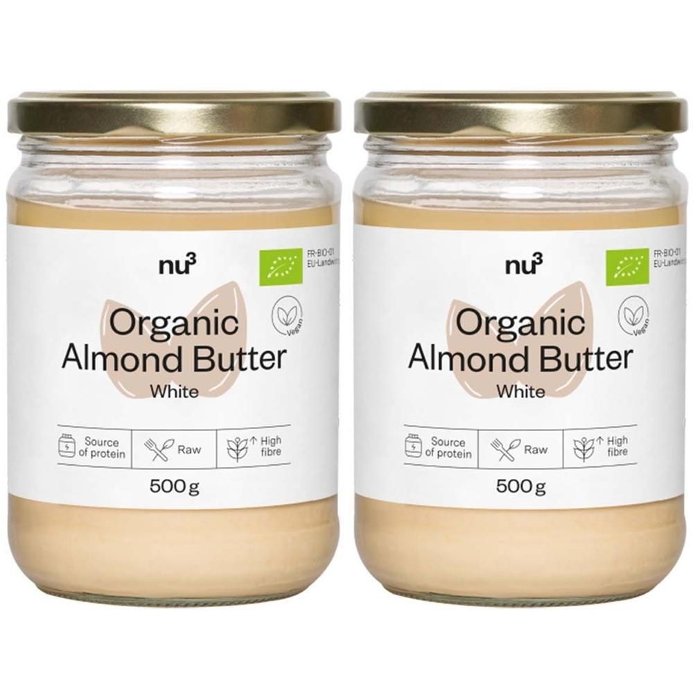 nu3 Bio Mandelmus, weiß 2x500 g Creme