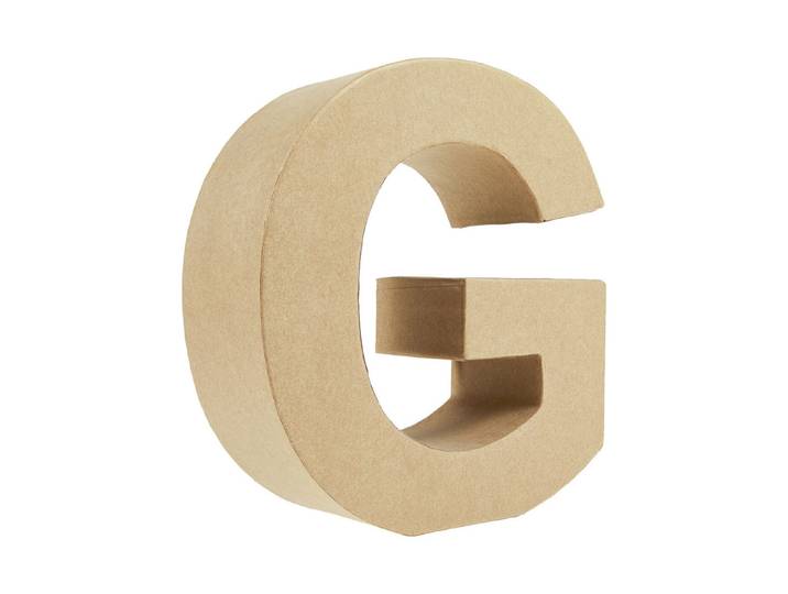 Glorex Karton-Buchstabe G 17.5 × 15 × 5.5 cm