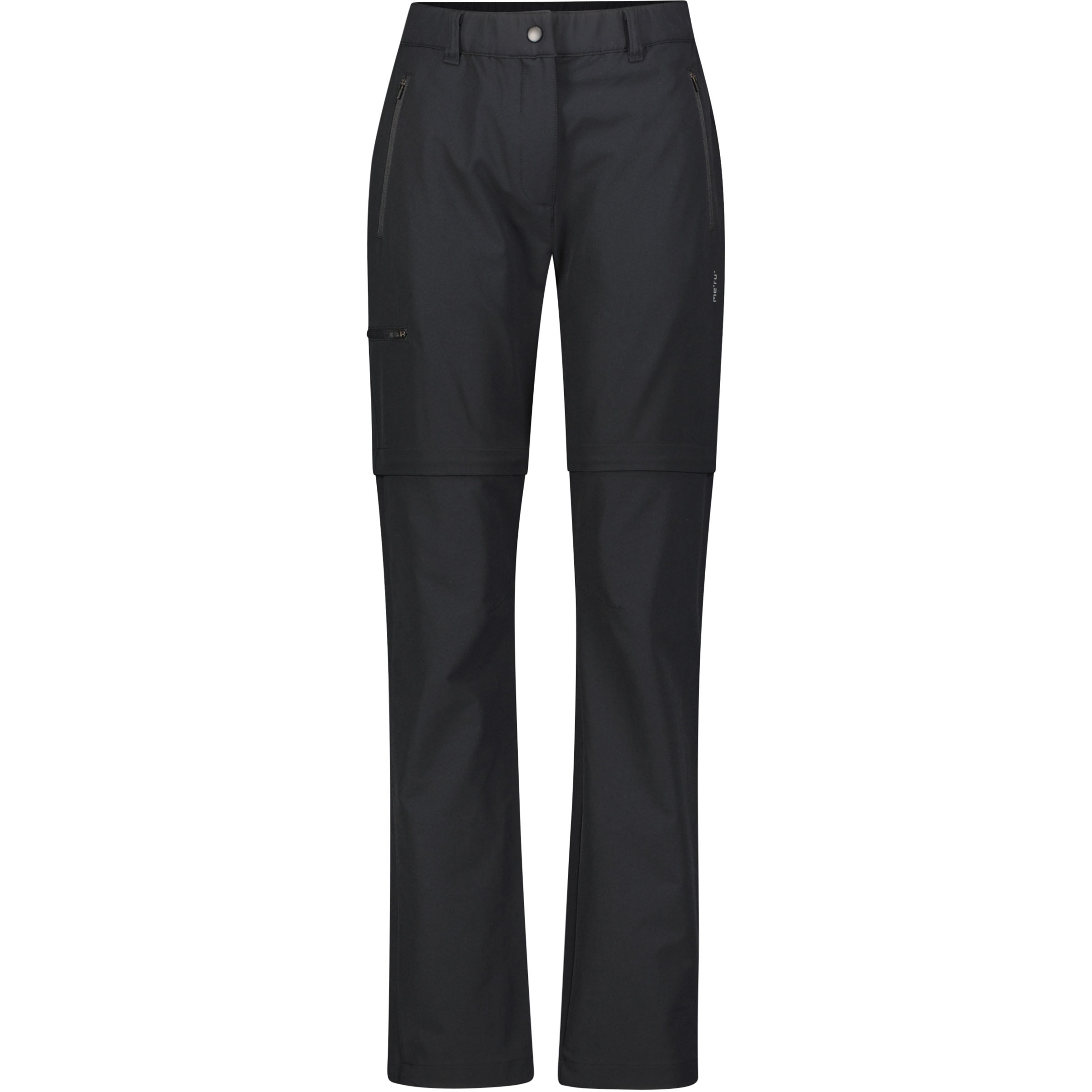 Bergzeit Basics Meru Clamart T-Tipp Hose Damen Zip-Hosen schwarz Größe XS Trekking Elastisch
