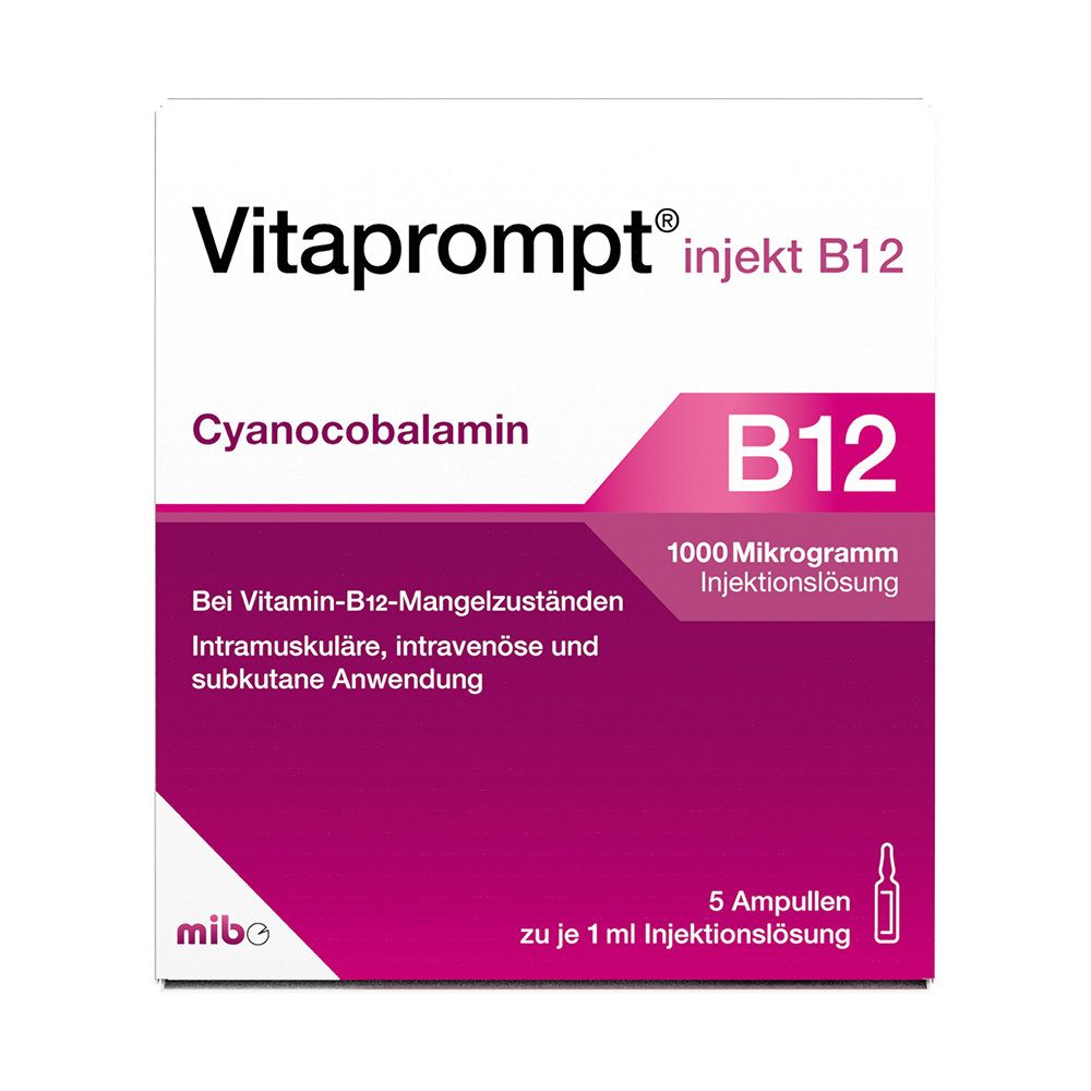 Vitaprompt injekt B12 1000 µg Injektionslösung 5x1 ml