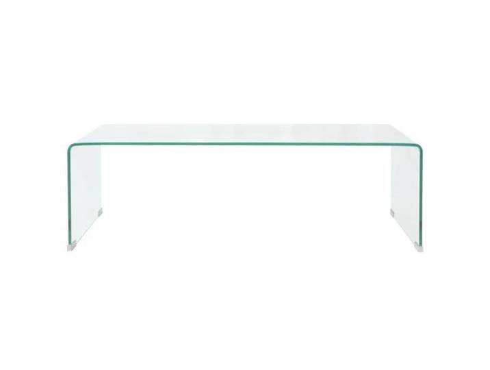 Table basse - SWEETY - 98x45x30 cm Verre trempé Transparent - Pour Salon - 244189