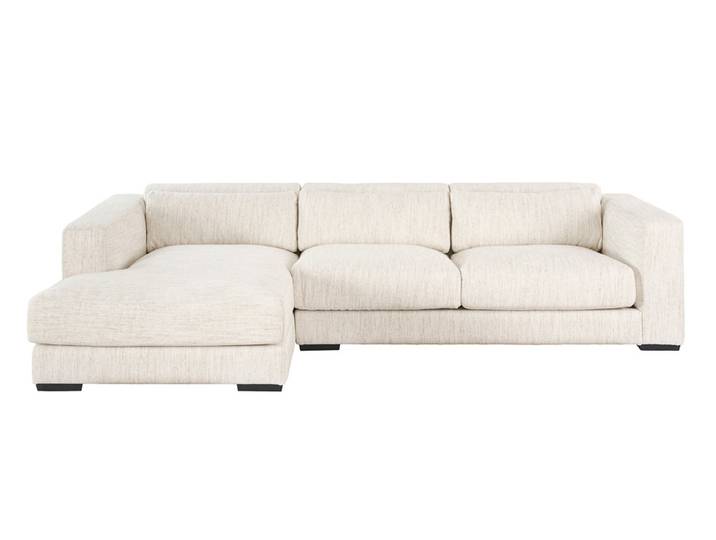 Dolce Ecksofa - Linksseitig Naturleinen