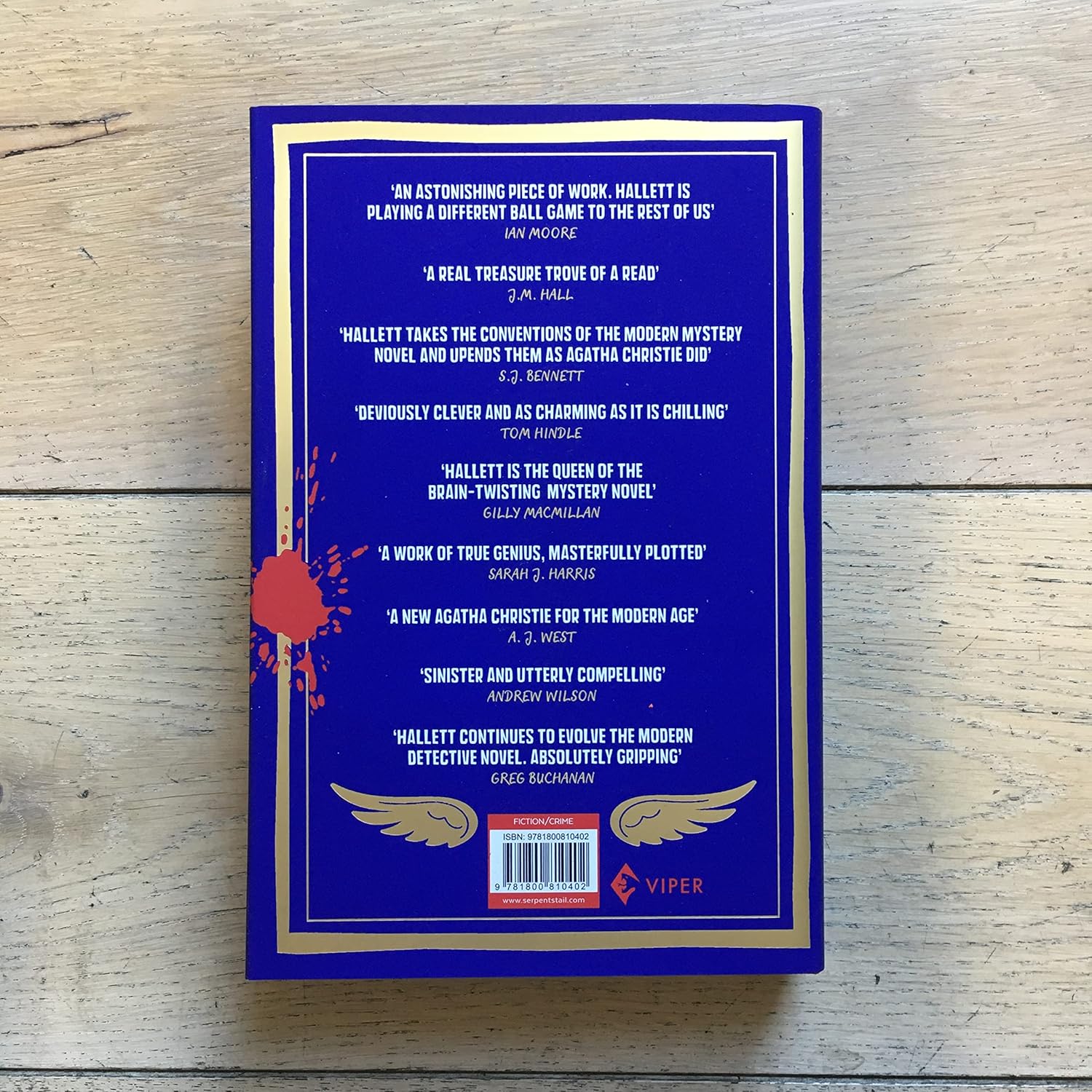Viper The Mysterious Case of the Alperton Angels by Janice Hallett - Hardback - Sunday Times Bestselling Crime Thriller & Richard & Judy Book Club Pick