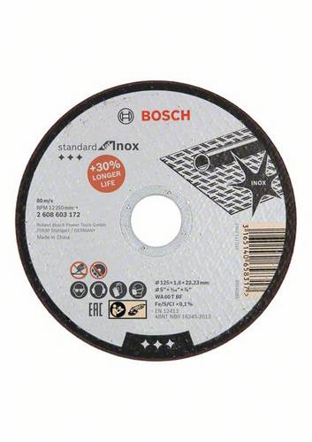 Bosch Accessories 2608603172 2608603172 Trennscheibe gerade 125mm Stahl