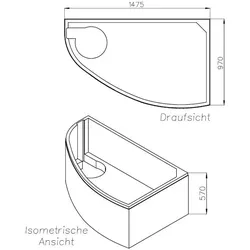 Neuesbad Wannenträger für Keramag Renova Nr. 1 150x100 Ausf.li SW13041