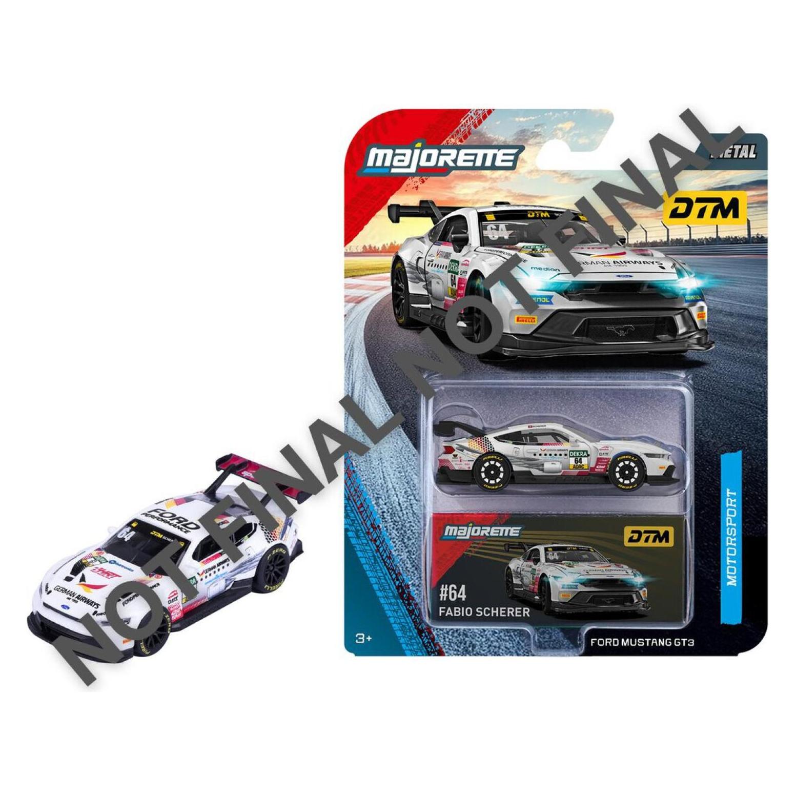Majorette DTM Deluxe Ford Mustang GT3, weiss (8502101004Q06)