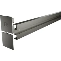 Griffwerk Wandabstand-Set PLANEO X 18.5 Distanzprofil, Endkappen 2000mm Kaschmirgrau