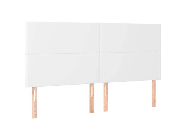 SALE 2026 Meuble Tête de lit Hauteur réglable Blanc - Tête de lit robuste blanche 160x5x118/128cm similicuir 18.9 Kg 795399