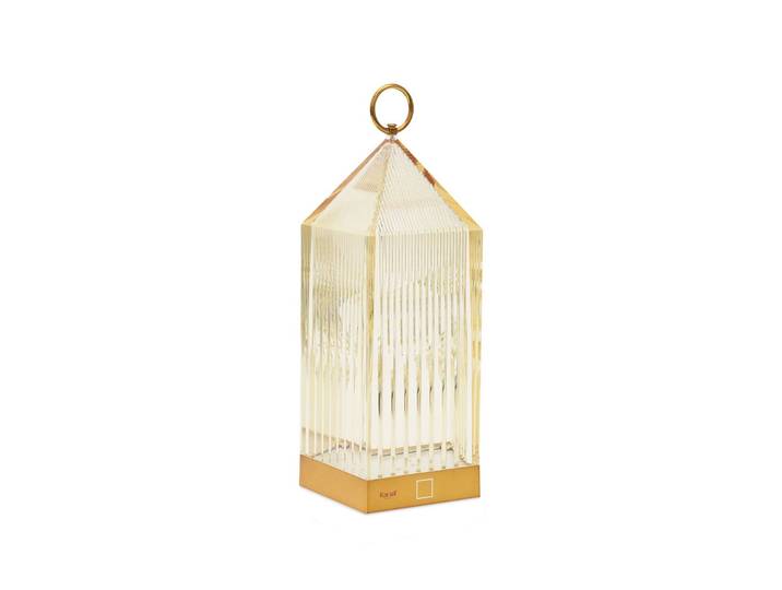 Lampe à poser Lantern Portable V2 Amber - Kartell - Balcon - Design - Plastique - Lanterne