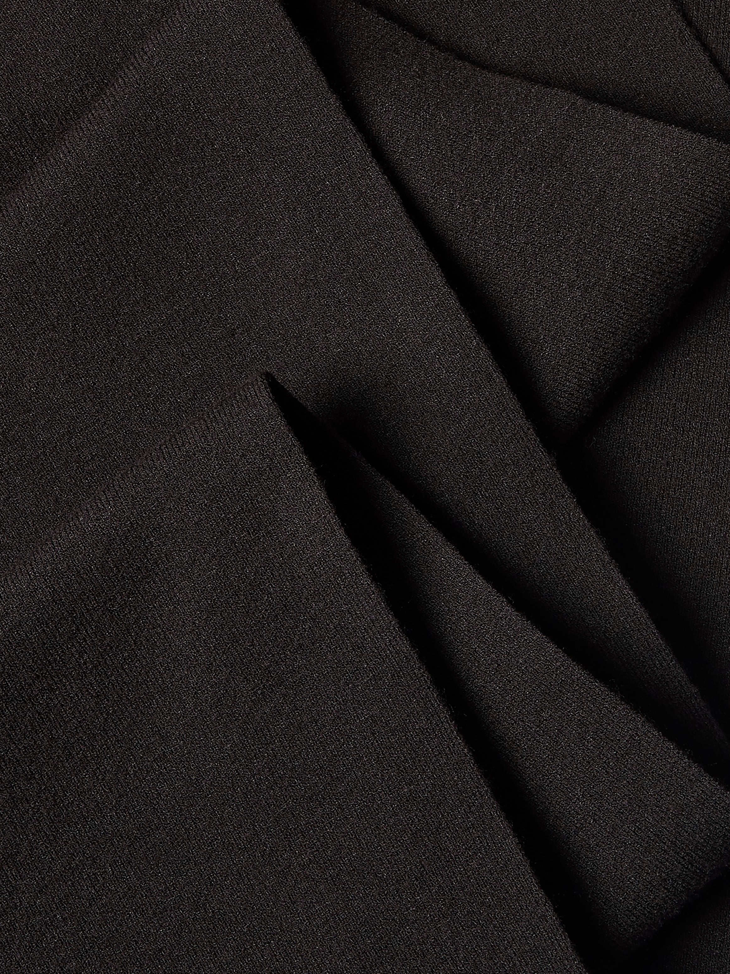 Taschentuch CALVIN KLEIN JEANS "CK FINE RIB KNITTED SCARF", Damen, schwarz, Rippstrick, Viskosemischung, unifarben, Modetücher Taschentuch, Regular fit mit Markenlogo schwarz Einheitsgröße