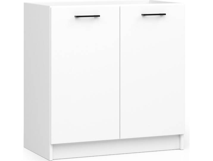 Spülenschrank OLIWIA S80 Weiß 80 cm 2 Türen 1 Regalboden B80xH82xT46 cm