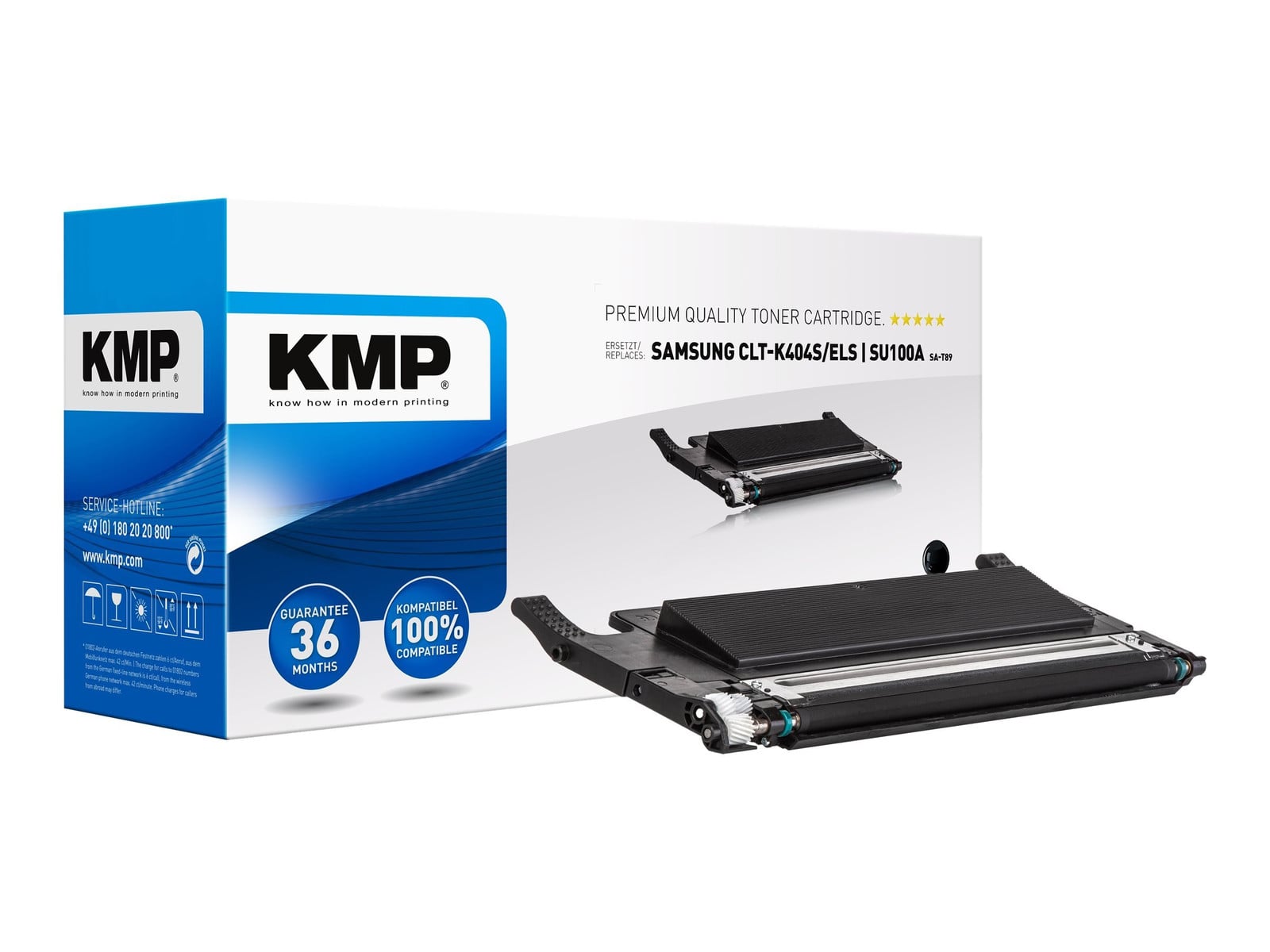 KMP Toner vervanger voor Samsung CLT-K404s