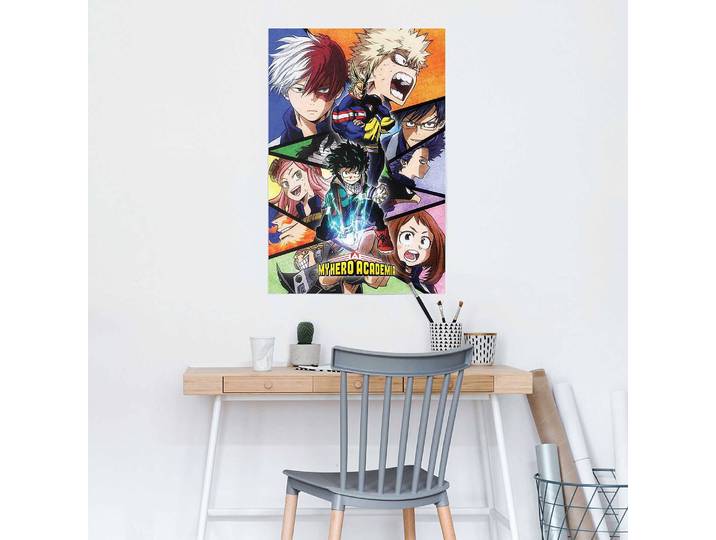 Poster My Hero Academia Papier Multicolore 61 x 92 x 0cm
