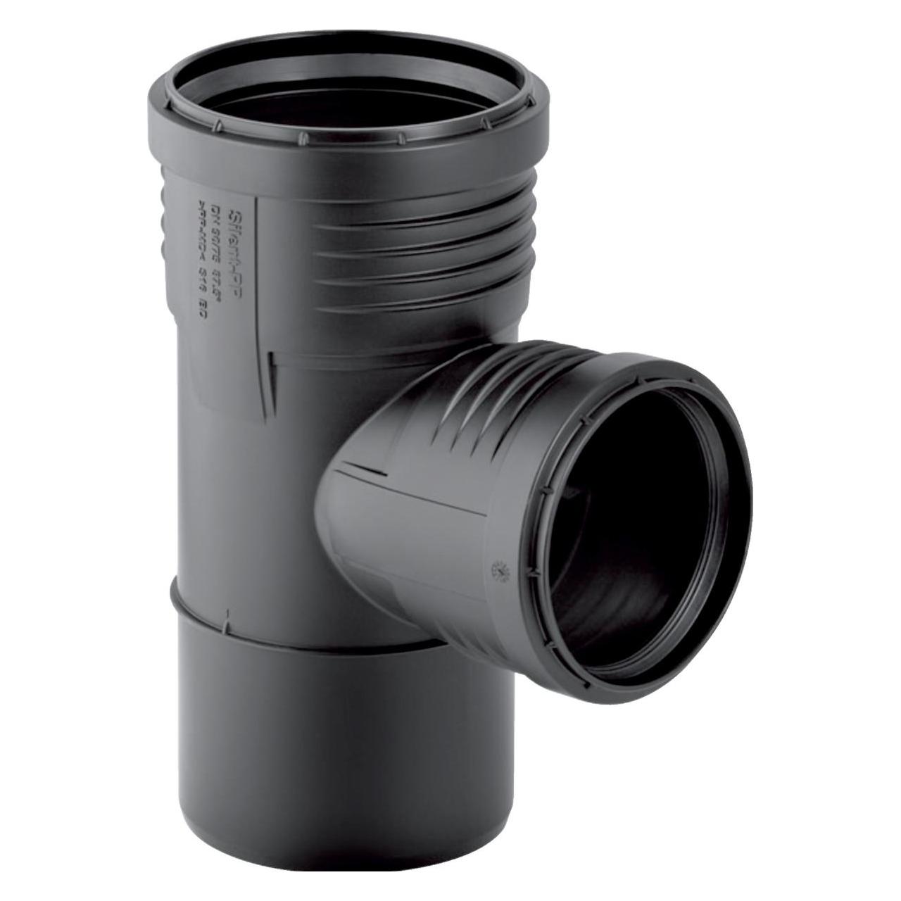Geberit Silent PP grenrør 87,5 grader 110-50 mm (Winkelverbindung) (390.548.14.1)