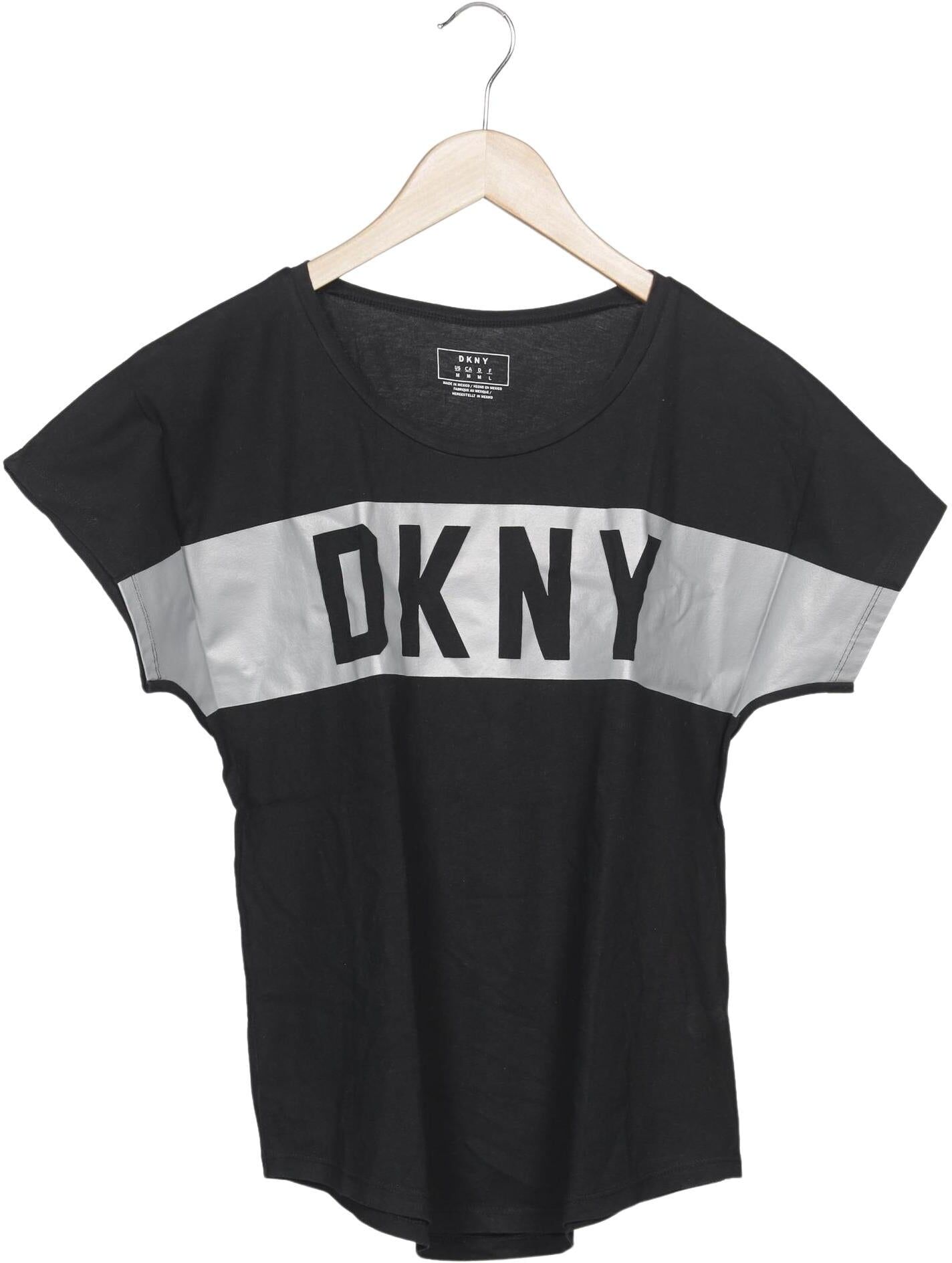Dkny C Damen T-Shirt, Mehrfarbig, Gr. M, Baumwolle - Second Hand