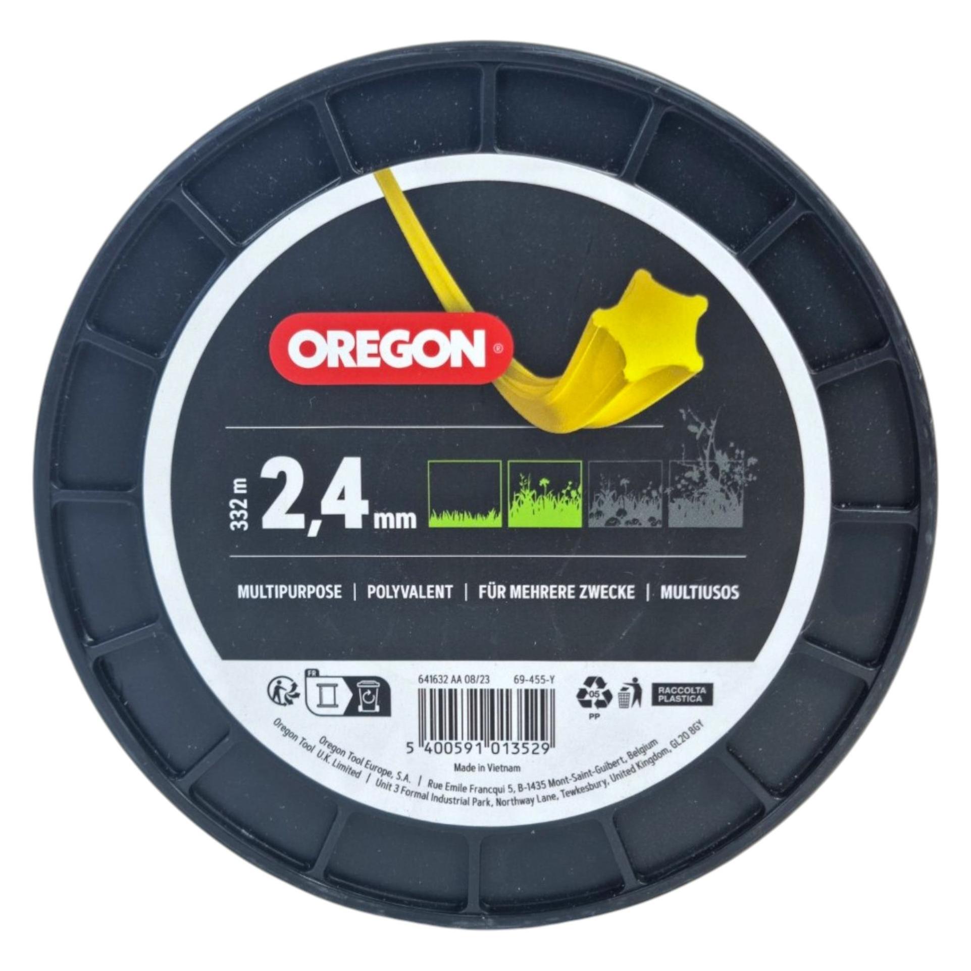Oregon Faden gelb sternförmig 2.4 mm x 332 m (Rasentrimmer) (69-455-Y)