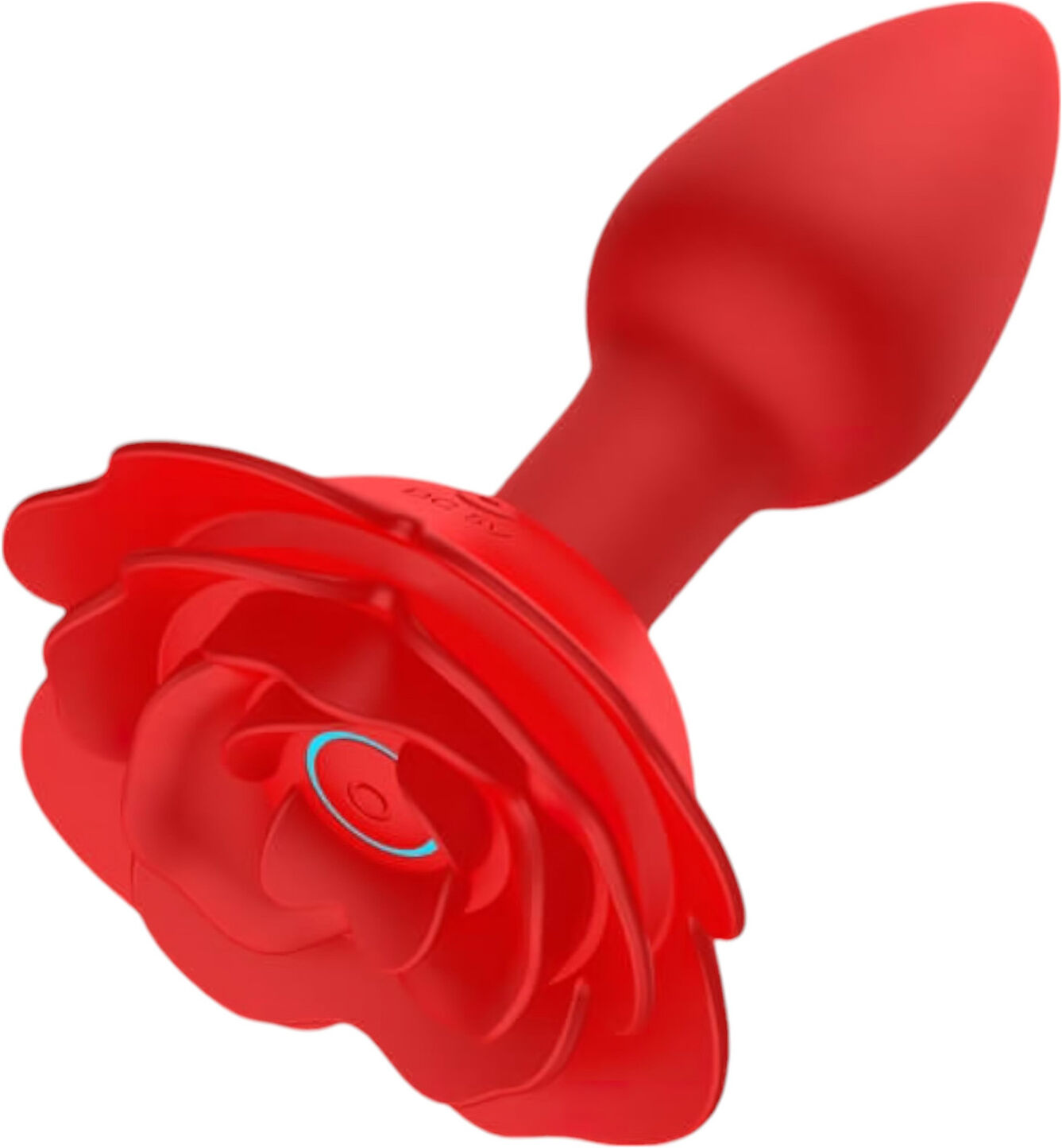 Lonely Rose Plug - Analvibrator Med Fjernbetjening - Genopladelig - Rød